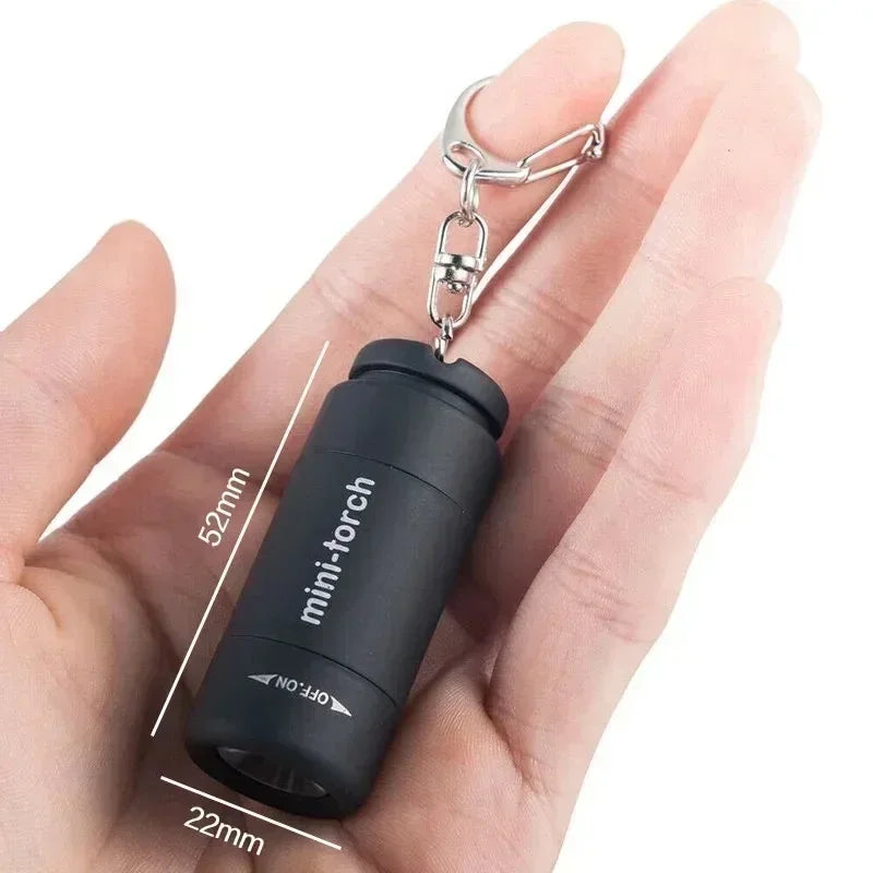USB Rechargeable LED Keychain Flashlight – Mini Waterproof Torch Keychain Flashlight Zpaxo