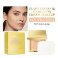 Sponge-On Cream Foundation – Buildable Coverage & Oil Control Cream Foundation Zpaxo 3 Softly Beige
