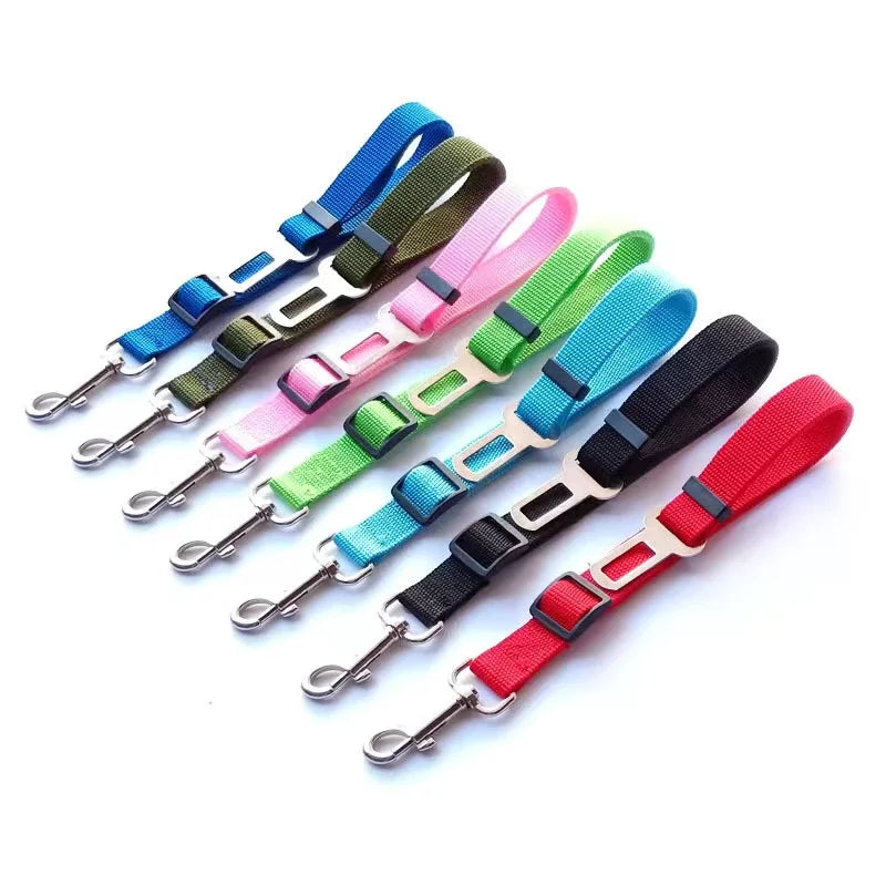 Pet Cat Dog Car Seat Belt Adjustable Safety Travel Clip Reflective
