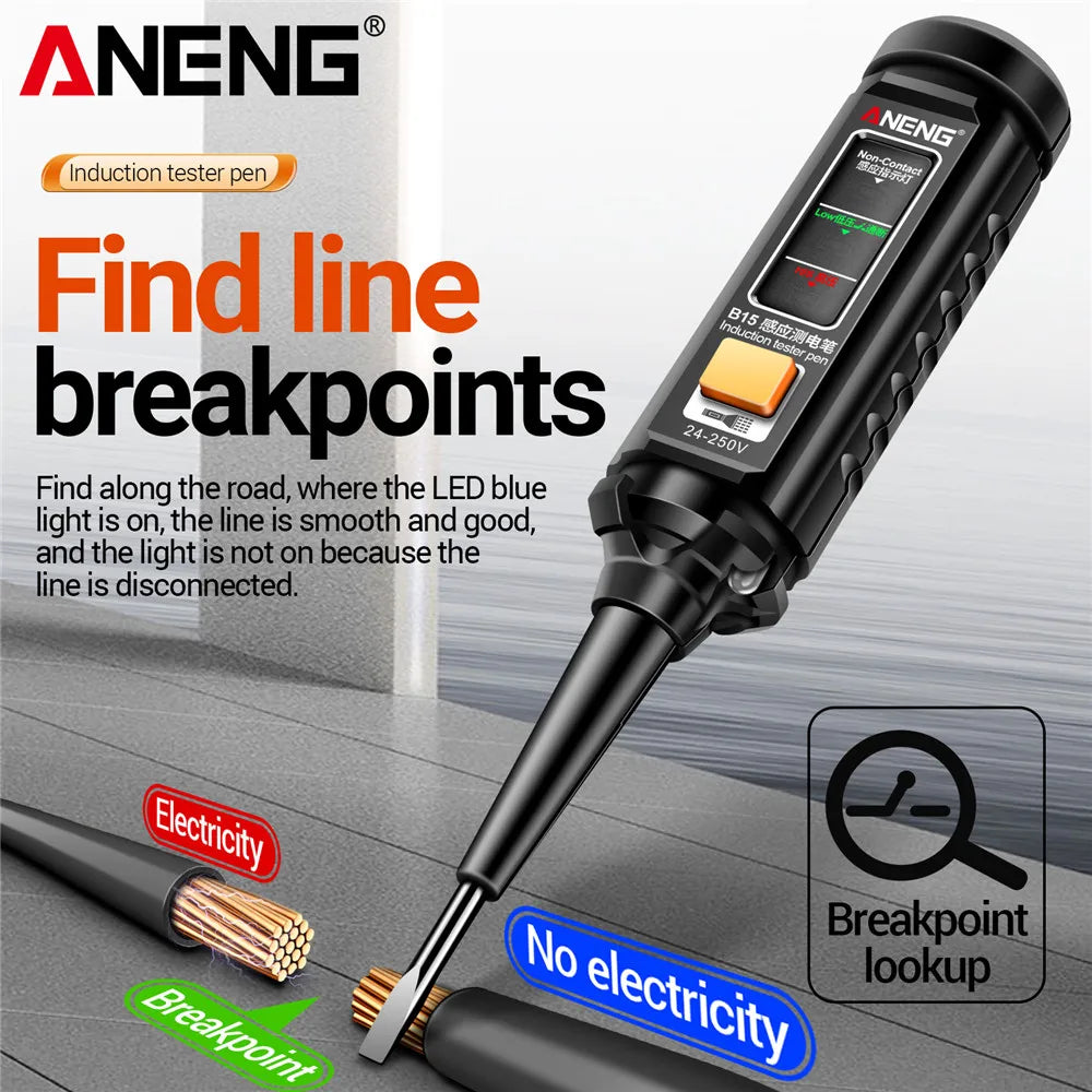 ANENG B15 24-250V Highlight Indicator Light Screwdriver Tester Pen Zpaxo