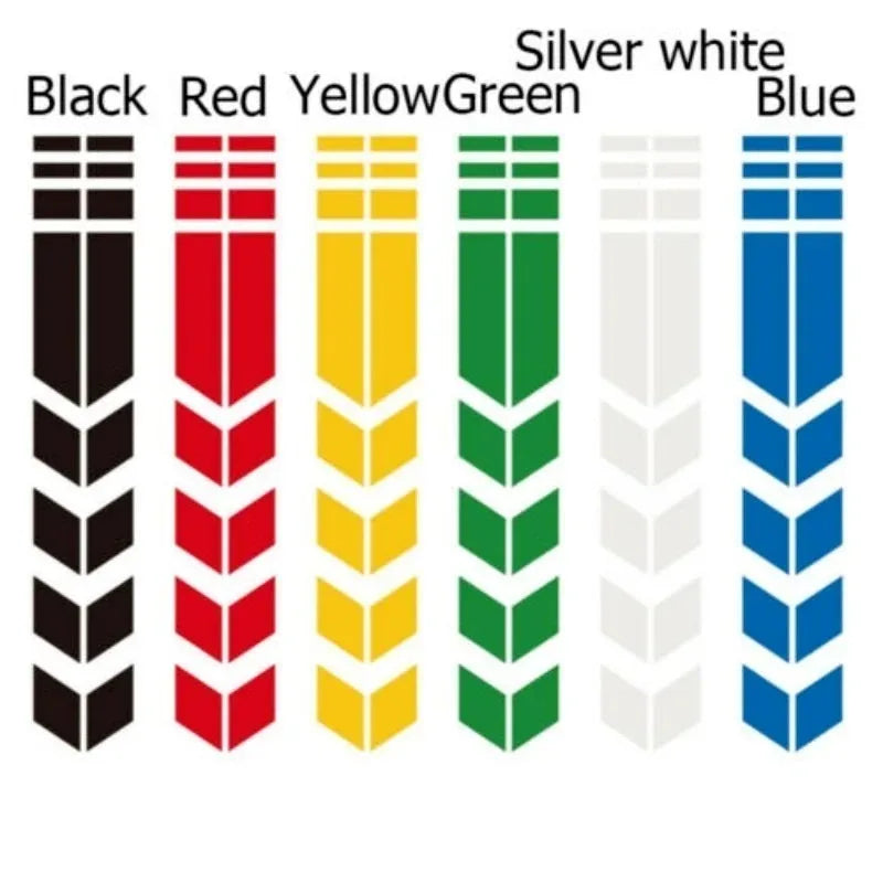 Motorcycle Reflective Safety Warning Sticker Strip | Mudguard