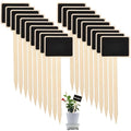 Rustic Wooden Plant Labels T-shaped Garden Signs Blackboard Message