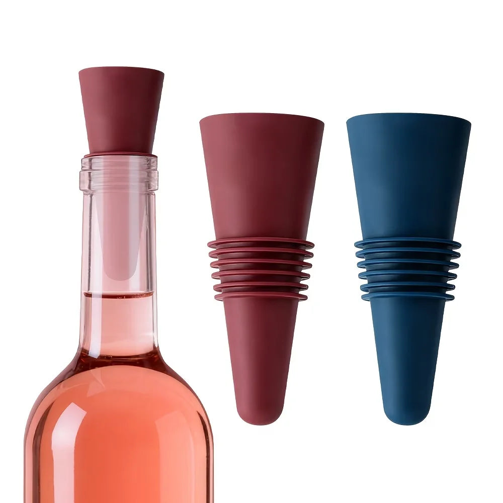 Wine Stoppers Beverage Bottle Sealer Soft Silicone Corks Grip Keeping Zpaxo