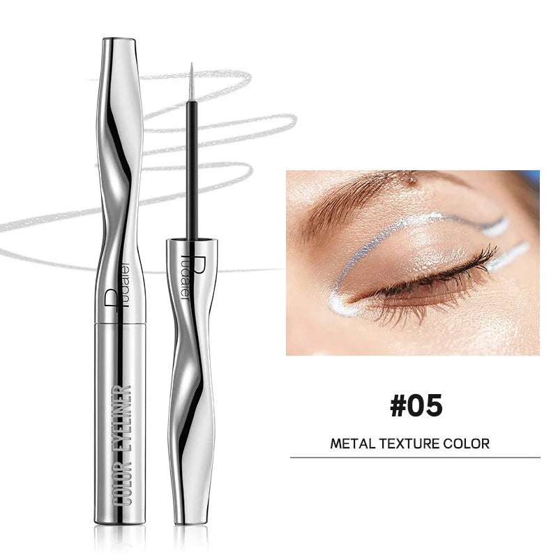 Colourful Eyeliner Liquid Waterproof Matte Pearllight Pen Long Zpaxo 05
