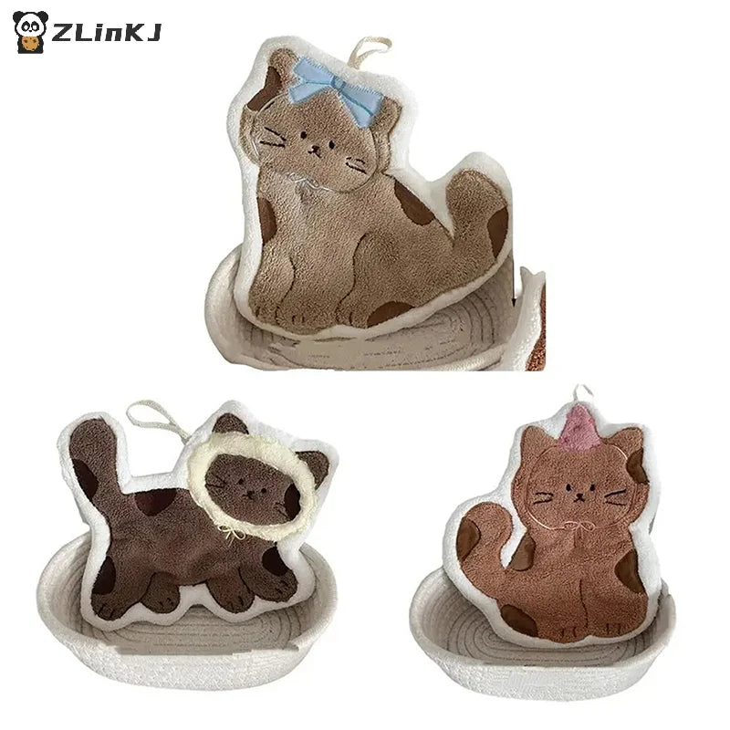 1Pcs Cartoon Hand Towel Quick Drying Simple Pattern Quick Drying Hand Towel For Kitchen Bathroom Zpaxo