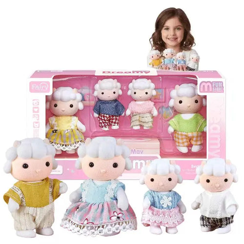 1 12 Scale Dollhouse Forest Family Doll Sheep Mini Furniture Pretend Zpaxo