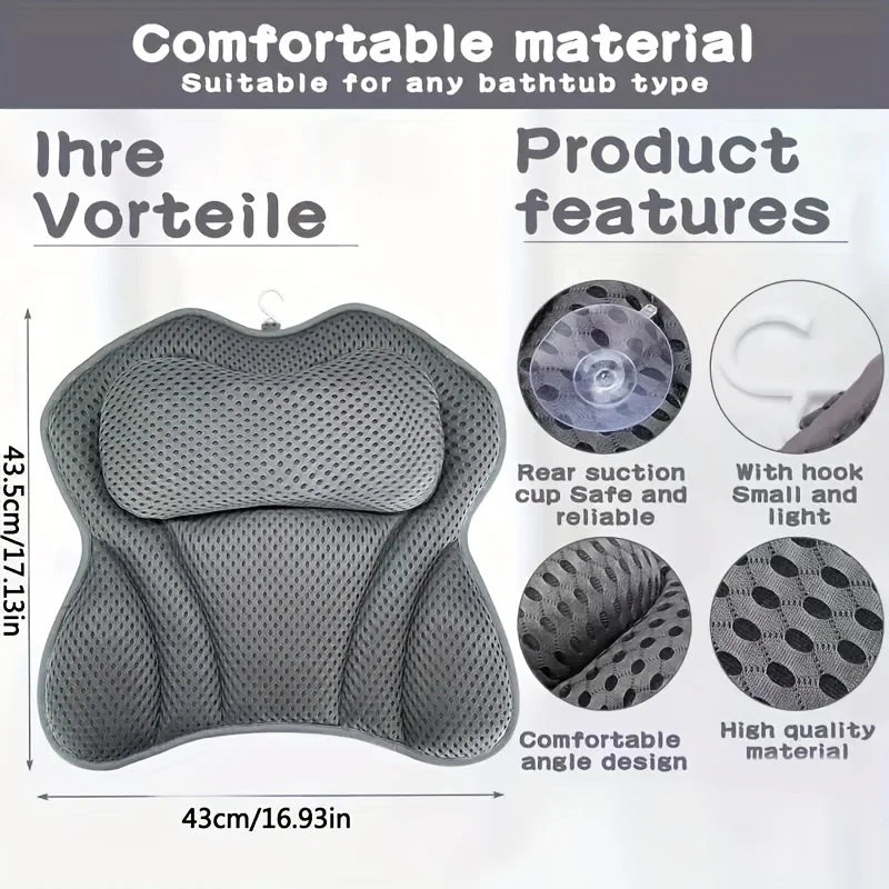 Comfortable Bathtub Pillow Designed Bathtubs Adjustable Design Fits