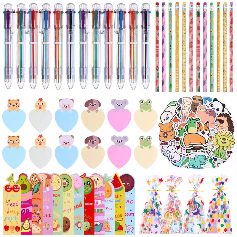 6-in-1 Multicolor Ballpoint Pen 6-Color Retractable Ballpoint Pens School Supplies Student Children Writing Supplies Zpaxo
