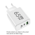 Fast Charging 65W USB-C Charger Charger PD Quick Charge 3.0 Wall For Phone Adapter For iPhone 15 Xiaomi POCO Samsung Oneplus Zpaxo White