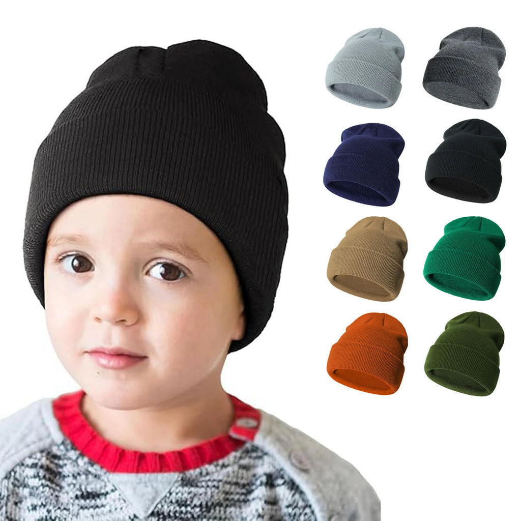 Kids Winter Knit Beanie Hat – Unisex Baby & Toddler Ski Cap