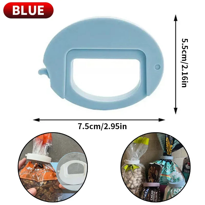 Multifunctional Food Sealing Clip Durable Kitchen Snack Savers Food Bag Clips Storage Organizer for Freshness Secure Storage Zpaxo