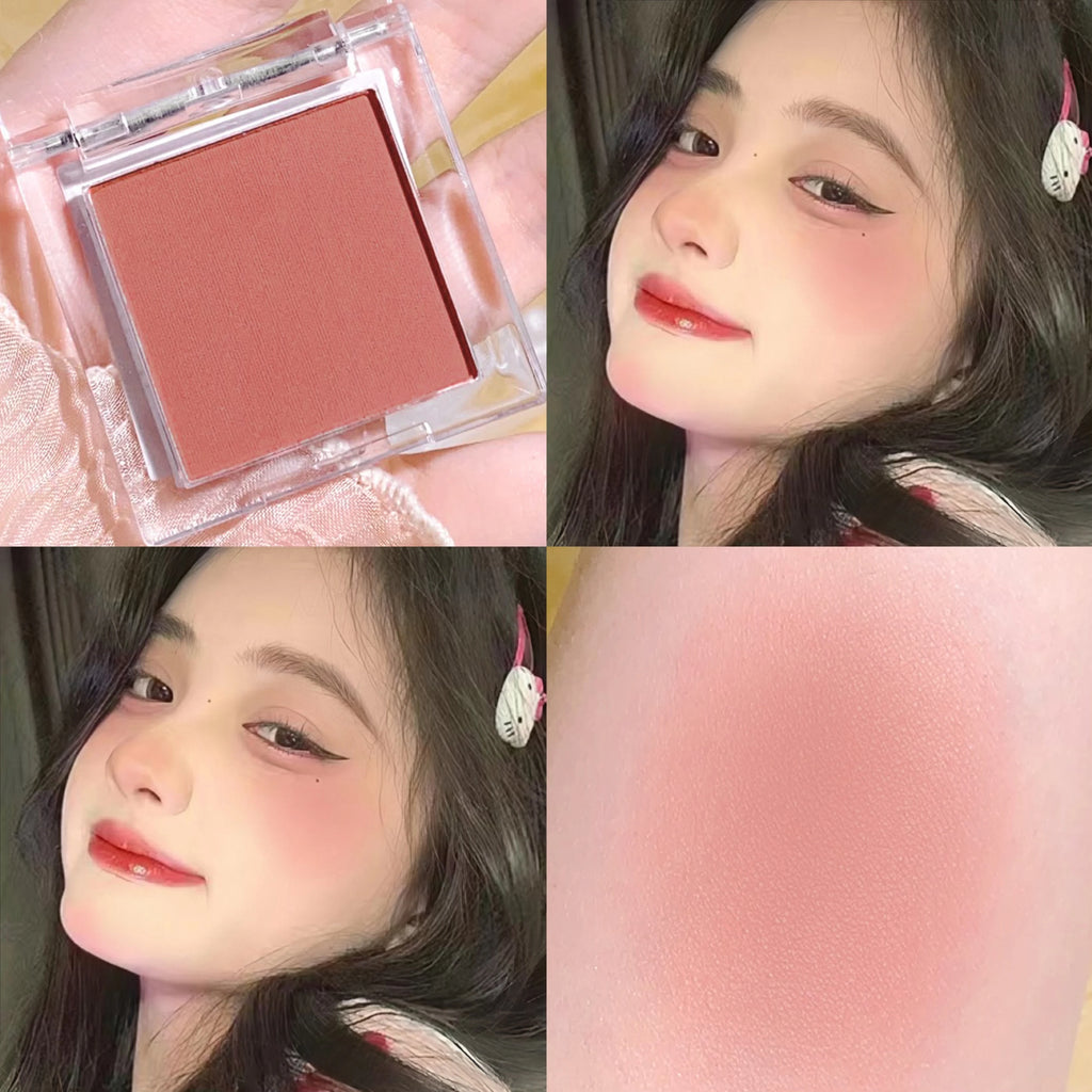 HISYI monochrome blush brightens matte nude makeup natural highlight repair three-dimensional eye shadow makeup Zpaxo
