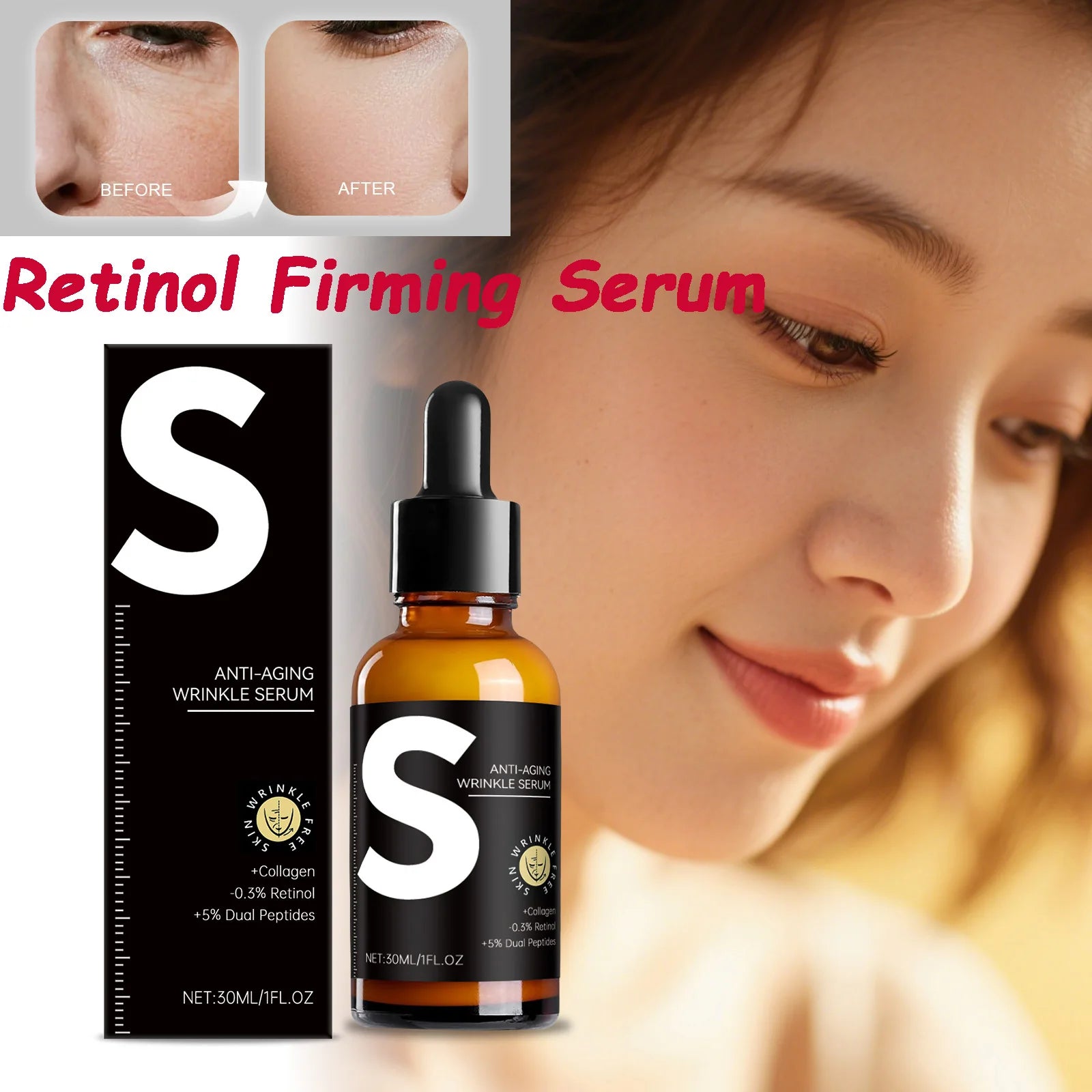 Hoygi Retinol Firming Serum – Anti-Aging, Pore & Brightening 30ml Retinol Face Serum Zpaxo
