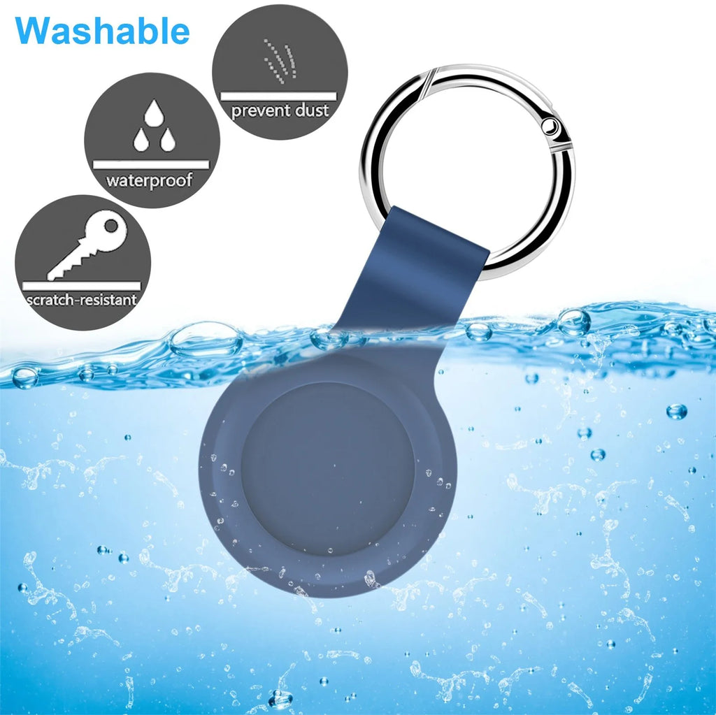 Waterproof Tracker Sleeve For AirTag Silicone Protective Case Anti Lost Key Finder Cover For Keys Pet Collar Bag Wallet Luggage Zpaxo