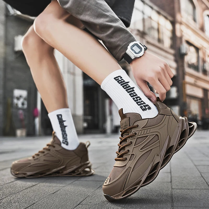 Men's Casual Sneakers Luxury Trainer Shoes Breathable Race Running