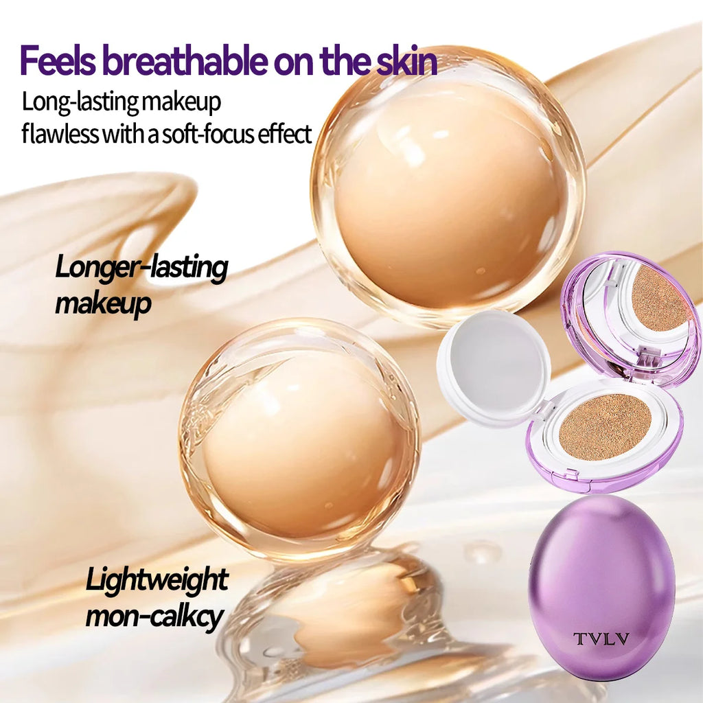 Air Cushion Foundation - Long-Lasting Matte, Conceal Flaws, Flawless Base Zpaxo