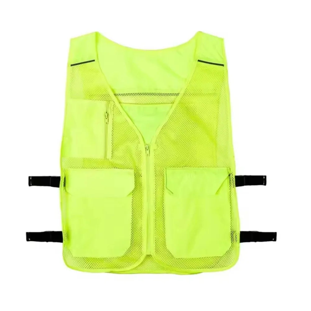 Ice Cooling Vest Waterproof Adjustable Outdoor Work Vest Breathable Convenient Outdoor Running Vest Cycling Zpaxo Fluorescent green