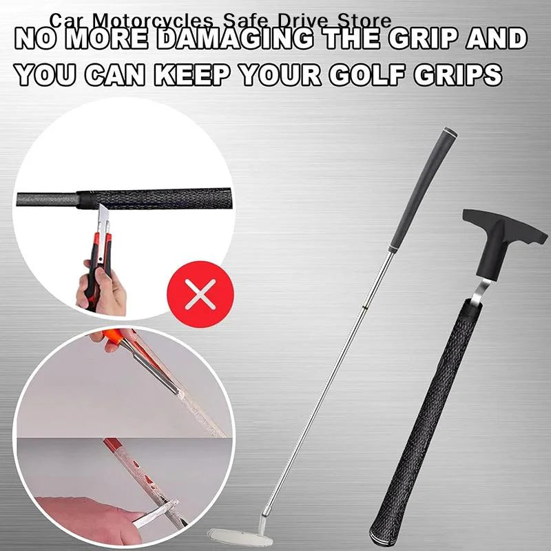 CMGolf Grip Removal Tool Reusable Golf Remover V-groove Saver