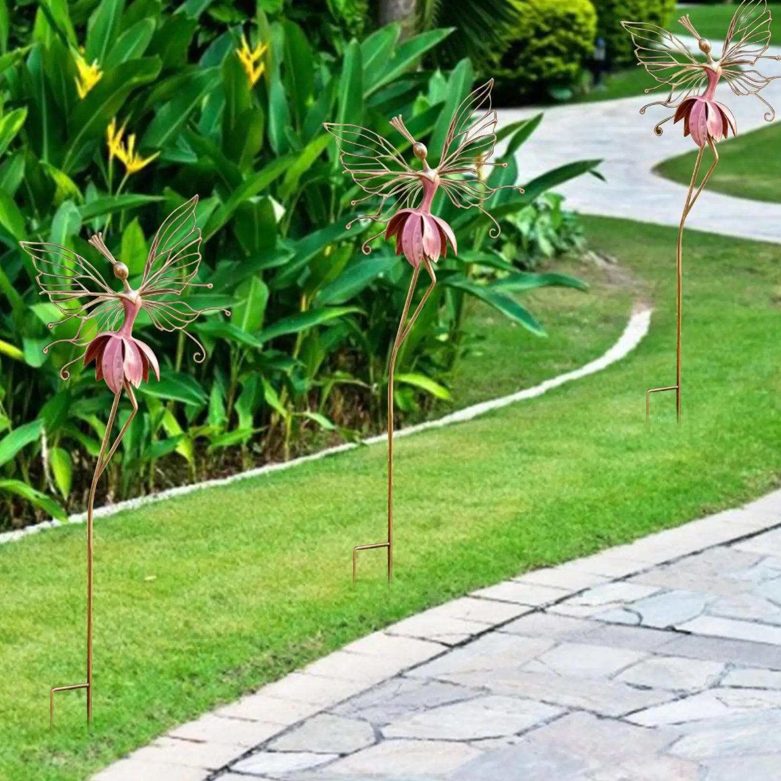 Yard Decor Stakes Fairy Shape Farmhouse Decorations Outdoor Courtyard