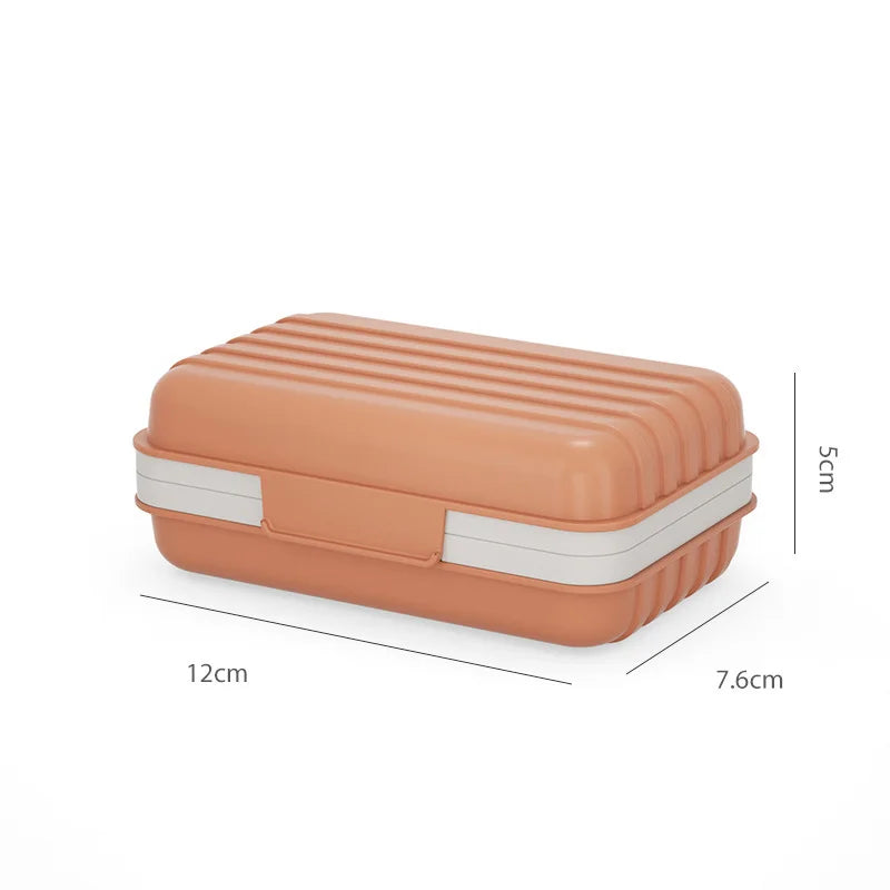Clear Plastic Soap Dish with Lid – Travel & Bathroom Soap Box Soap Dish Zpaxo 1pcs