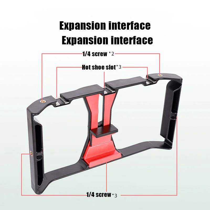 Video Camera Cage Stabilizer Mount Holder Handheld Frame Film Rig Vlog Phone Zpaxo