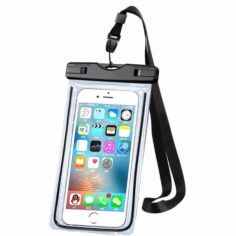 Universal Waterproof Phone Pouch Underwater Case Beach Kayaking