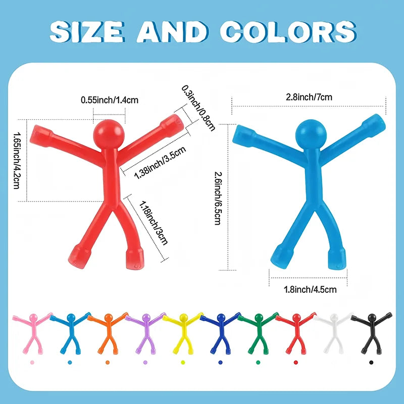 Fridge Magnets Man Humanoid Magnetic Toys People Mini Colorful Toy Zpaxo