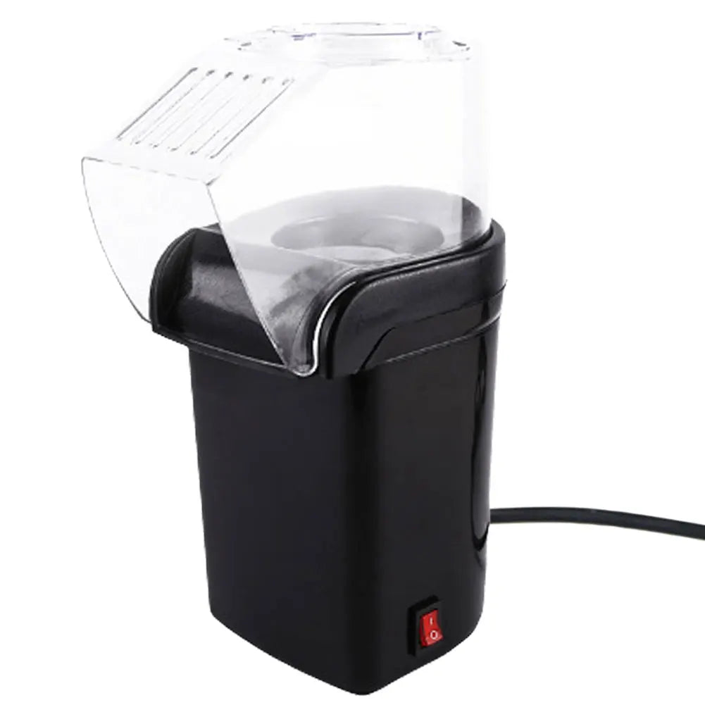 1200W Hot Air Popcorn Popper High Popping Rate Electric Hot Air Popcorn Maker for Home Family Party Kids Zpaxo Black EU