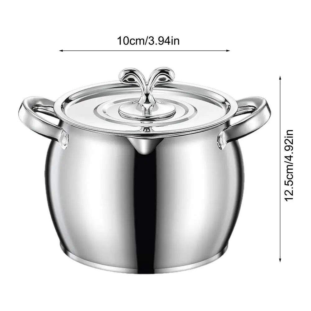 Stainless Steel Bacon Grease Container Fat Storage Canister Strainer