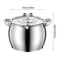 Stainless Steel Bacon Grease Container Fat Storage Canister Strainer