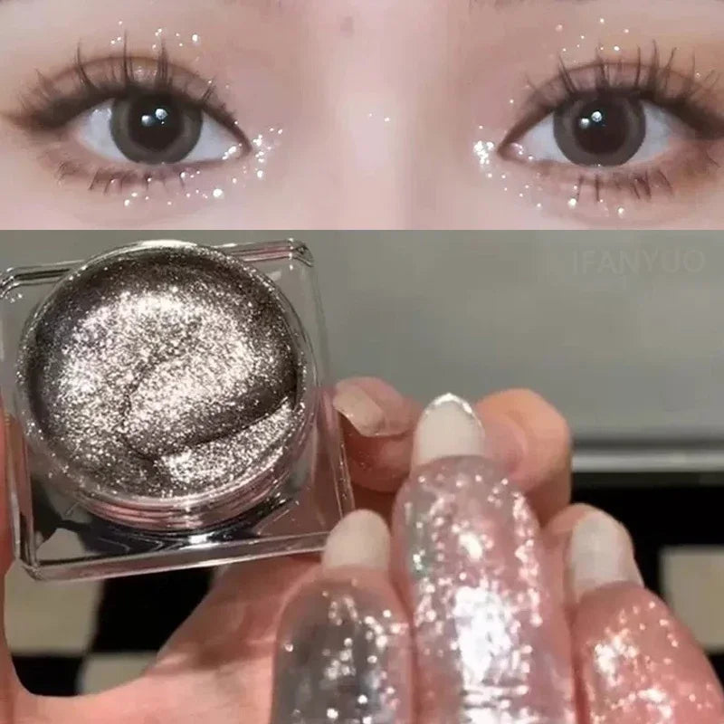 Gorgeous Glitter Eyeshadow Long Lasting Waterproof Pearlescent Glitter Shimmer Eye Shadow Eyes Body Glitter Makeup Cosmetics Zpaxo