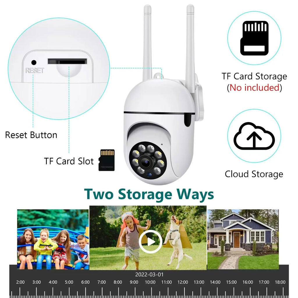 2MP Wifi Camera Home PTZ IP Night Audio Wireless Surveillance Auto Zpaxo