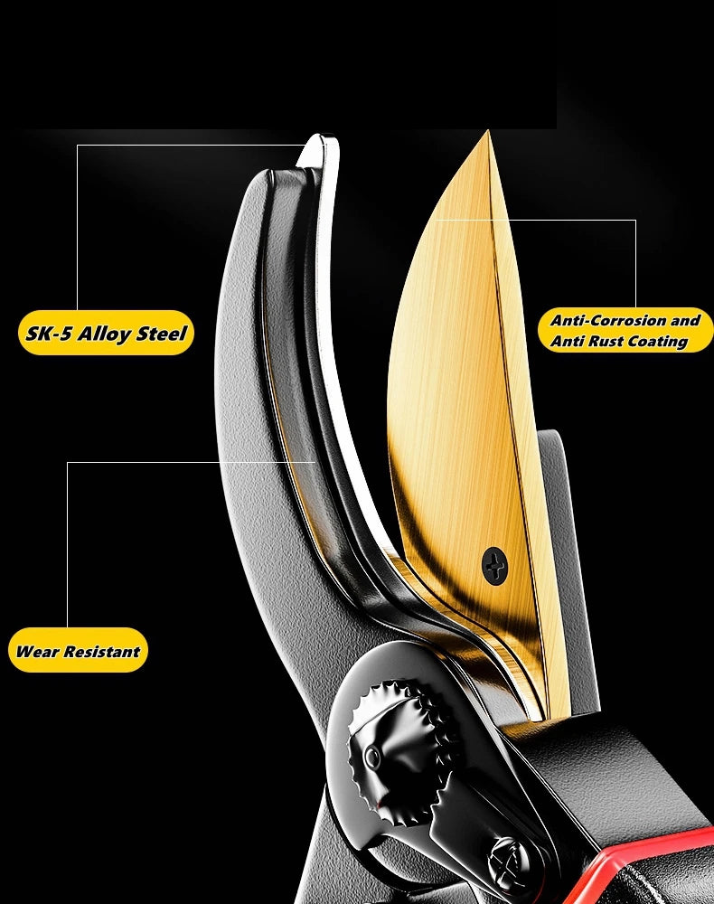 Labor-Saving Gardening Pruning Trees Cut Pruning Shears SK-5 Blade Scissors for Bonsai/Fruit Tree/Flowers/Branches Garden Pruner Zpaxo