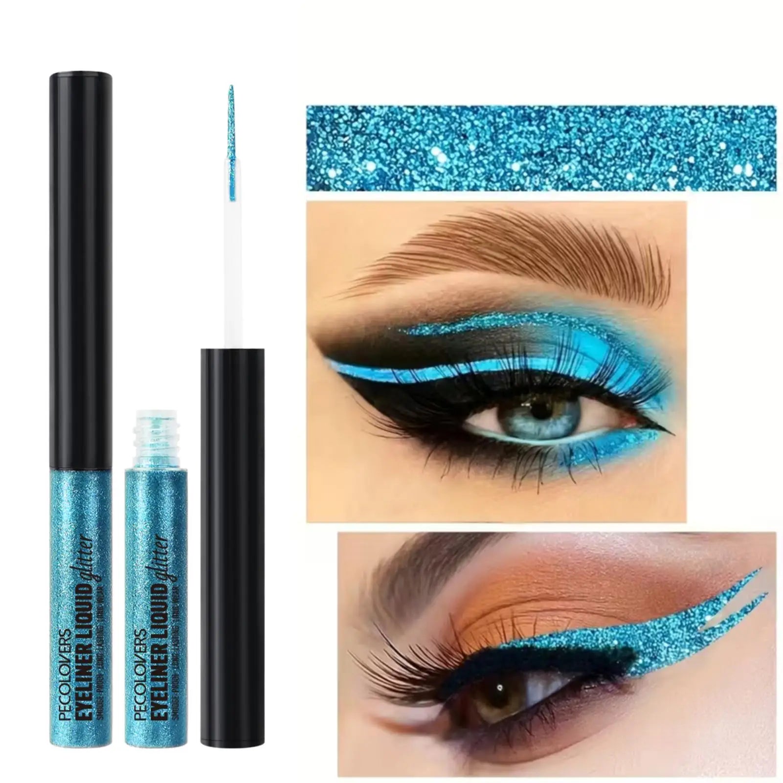 1PC Sky Blue Eyeliner with Dazzling Shimmering Pearl Colors And Sparkling Effects, Featuring High Saturation Zpaxo