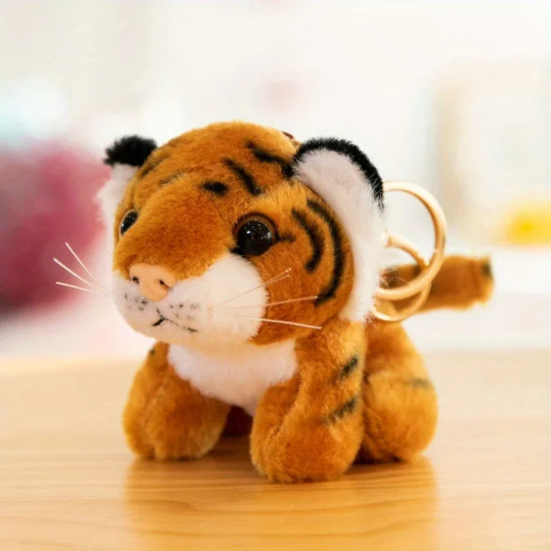 Cute Animal Plush Keychain – Panda & Tiger Stuffed Pendant Plush Keychain Zpaxo