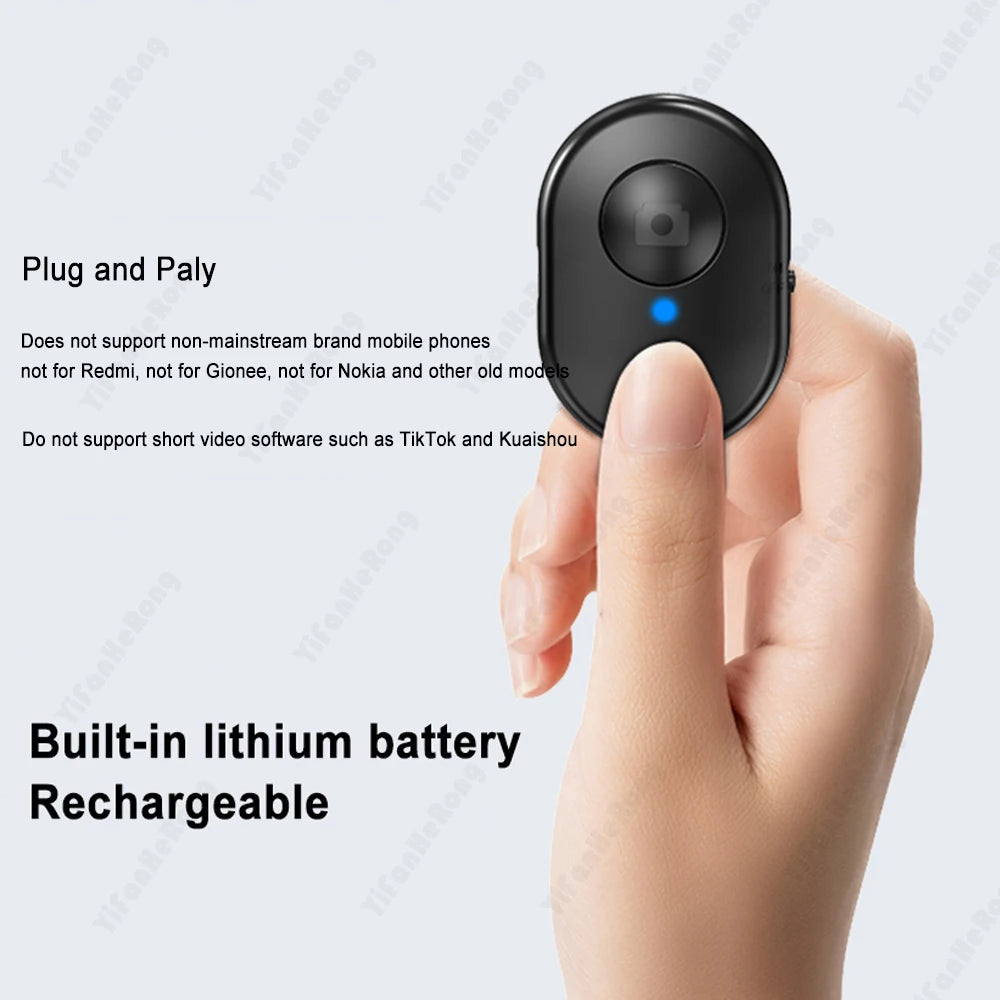 Mini Portable Bluetooth-compatible Remote Control Wireless Selfie Shutter Control For IPhone/Android Take Photos Hands-Free Zpaxo