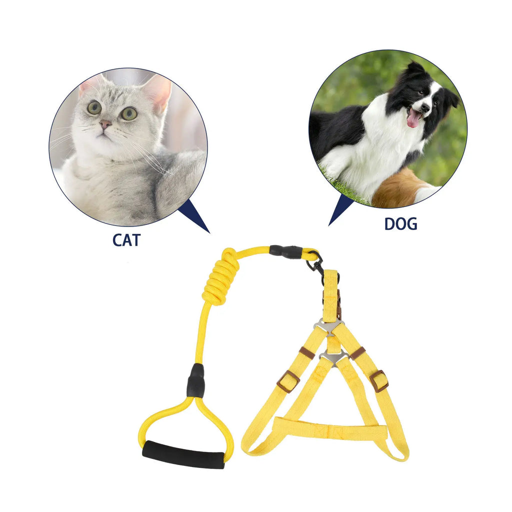 Dog Leash Harness Puppy Nylon Outdoor Walking Traction Pet Vest Rope