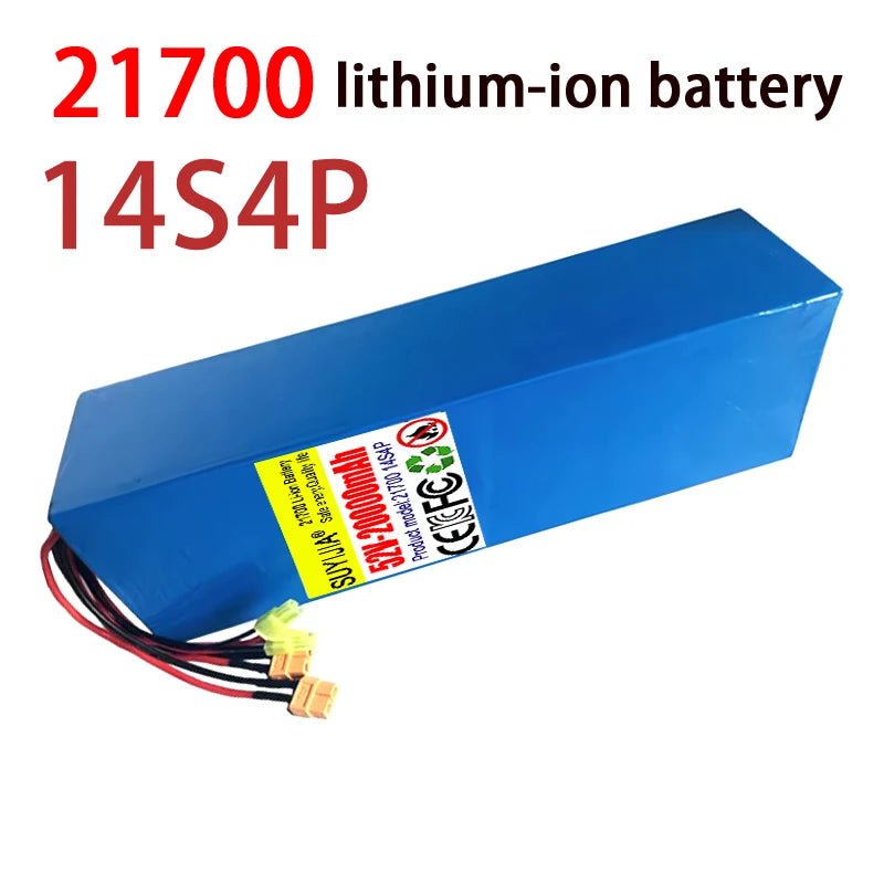 14S4P 52V 20Ah 21700 Lithium-ion Battery Pack High-capacity Dual Port Fast Charging Suitable for Dual Drive Electric Scooters Zpaxo