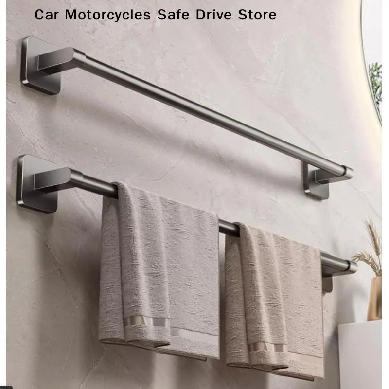 Non-drilling Towel Rack Double Layer Self Adhesive Bathroom Shower