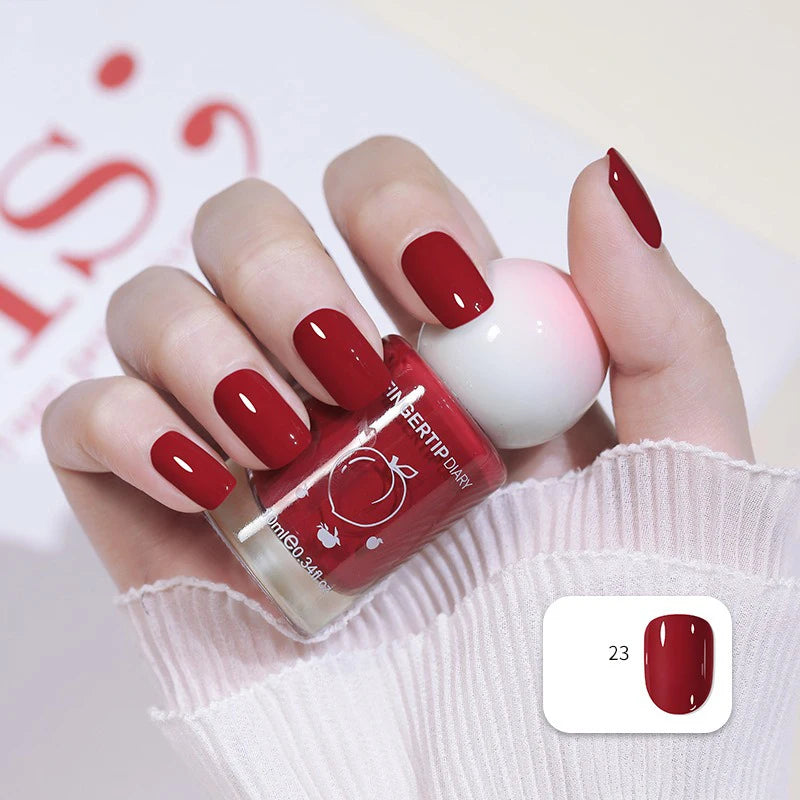 No-bake Nail Polish Polarized Nude Nails Art Tearable Quick Dry Zpaxo 23