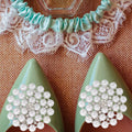 Bling Shoe Clips Luxury Pearl Rhinestone Design Wedding Embellishment