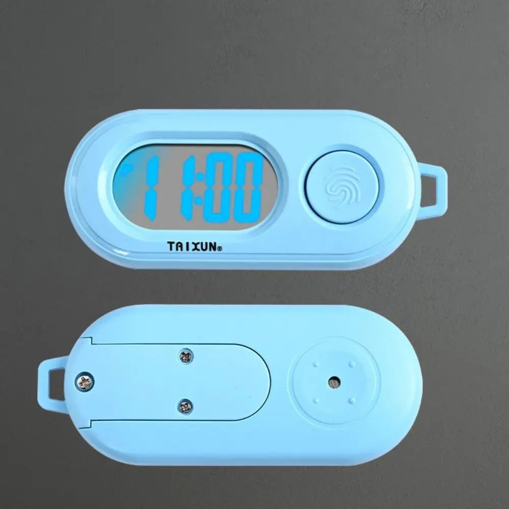 Key Display Digital Electronic Clock Keychain Oval Watch Table Time Zpaxo