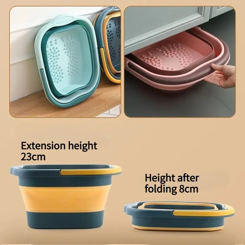 Portable Foot Soaking Tub 2026 Deep Foldable Design Home Massage Knee
