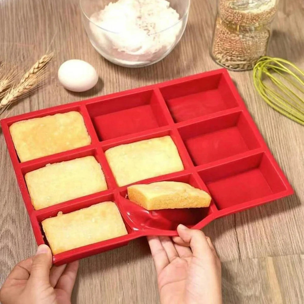 Silicone Baking Pan Mold Mini Bread Madeline Loaf Mousse Cake Dessert Cookies Chocolate Heat-Resistant Mold Baking Tool Zpaxo