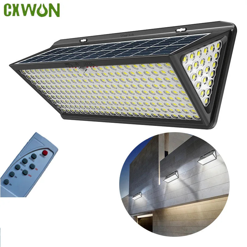 Solar Lights Outdoor Waterproof Motion Sensor 258 LED Flood Light 3 Zpaxo
