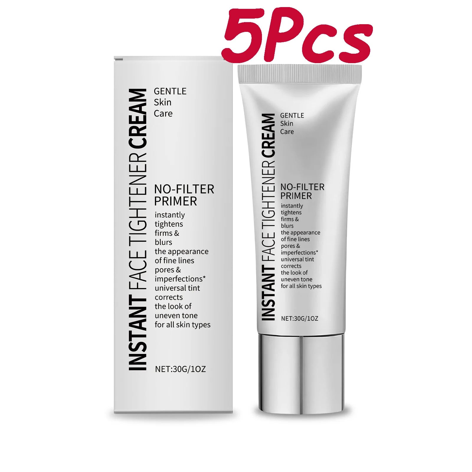 Hoygi Face Tightening Primer Cream – Hydrating & Firming Face Primer Cream Zpaxo 5 x 30g Boxed