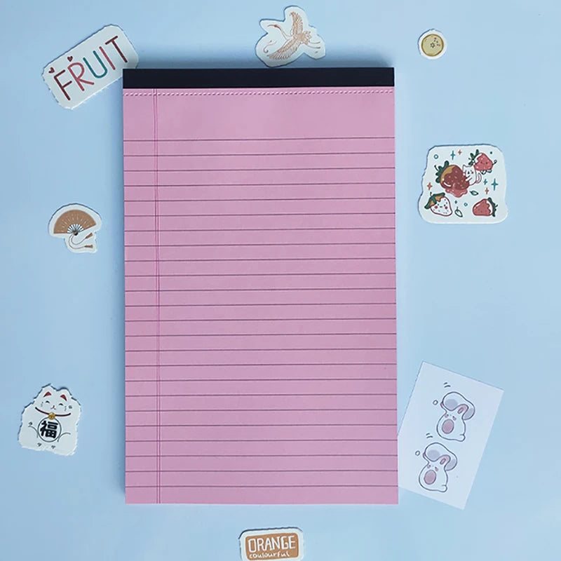 Tearable Legal Pad Office Supplies Ink-proof Tear-off Pages Writing Sheet Paper Notepad Simple Lined Paper Scribbling Book Zpaxo