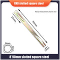 1Pcs Door Window Handles Galvanised Square Spindles Door Lock Transmission Rod Square Axis Square Strip Door Shaft Accessories Zpaxo A2