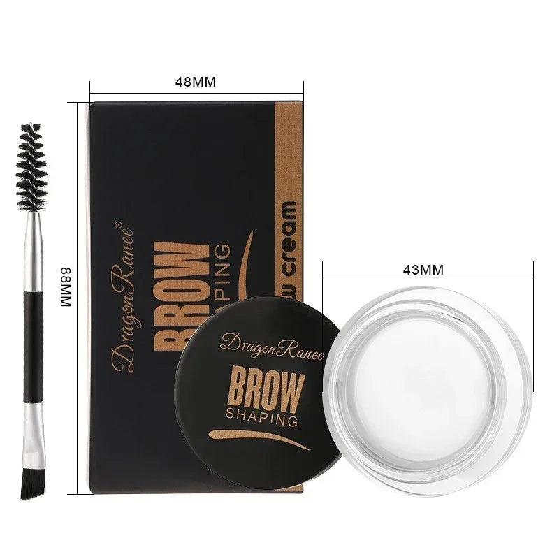 Matte Brown Black Wild Eyebrow Cream 3D Natural Tint Eyebrow Enhancers Gel Wax Waterproof Lasting Eye Makeup Cosmetic Tools Zpaxo