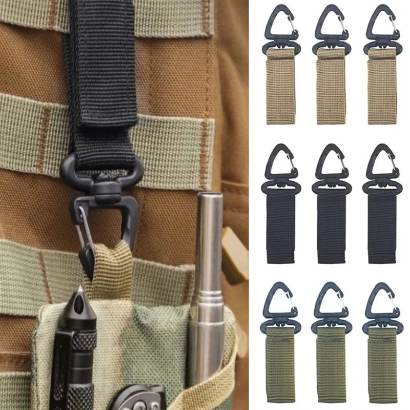 Nylon MOLLE Hang Buckle Straps – Tactical Belt Clips 3/6/9 Pack